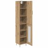 vidaXL Haut Armoire 2 pcs Ch&ecirc;ne artisanal Bois d'ing&eacute;nierie