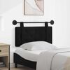 vidaXL T&ecirc;te de lit suspendue Montage mural Noir 90 x 55 x 5 cm Velours