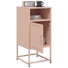 vidaXL Tables de chevet 2 pcs rose 36x39x78 cm acier
