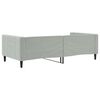 vidaXL Lit de repos sans matelas gris clair 100x200 cm velours