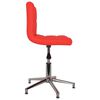 vidaXL Chaises pivotantes &agrave; manger lot de 6 rouge similicuir