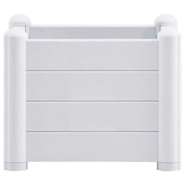 vidaXL Lit sur&eacute;lev&eacute; de jardin PP Blanc 43x43x35 cm