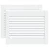 vidaXL Portes d'armoire &agrave; persiennes 2pcs blanc 39,5x49,4cm pin massif