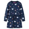 Robe pour enfants à manches longues bleu marine 104