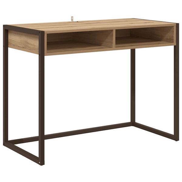 vidaXL Bureau Ch&ecirc;ne artisan 100 x 50 x 75 cm Bois d'ing&eacute;nierie