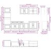 vidaXL Ensemble d'armoires de cuisine 7 pcs Kalmar bois d'ing&eacute;nierie