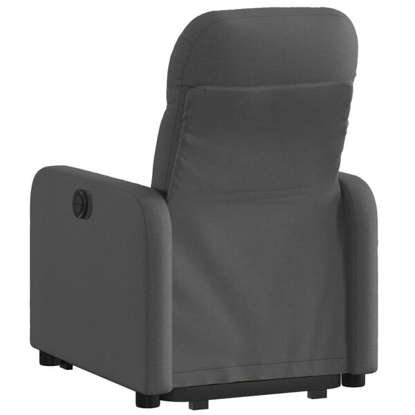 vidaXL Fauteuil inclinable Gris foncé Tissu