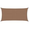 vidaXL Voile d'ombre Rectangulaire 2,5 x 6 m HDPE Taupe