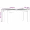vidaXL Table basse Marron 70 x 40 x 36 cm Bois de teck solide