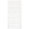 vidaXL Porte de grange Blanc 100x1,8x204,5 cm Bois massif de pin