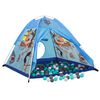 vidaXL Tente de jeu pour enfants avec 250 balles Bleu 120x120x90 cm