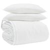vidaXL Ensemble de Duvet avec oreiller 3 pc Blanc Plume de canard