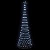 vidaXL Arbre de No&euml;l LED Blanc froid 100,5 x 100,5 x 302,5 cm M&eacute;tal