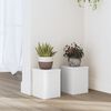 vidaXL Supports pour plantes 2 pcs blanc 15x15x20 cm bois d'ing&eacute;nierie