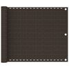 vidaXL &Eacute;cran de balcon Marron 75x300 cm PEHD
