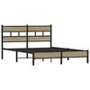 vidaXL Cadre de lit sans matelas ch&ecirc;ne sonoma 140x190 cm