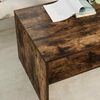 vidaXL Table basse Ch&ecirc;ne fum&eacute; 80 x 50 x 40 cm Bois d'ing&eacute;nierie