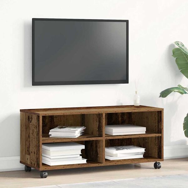 vidaXL Meuble TV Marron 90 x 35 x 40,5 cm Bois d'ingénierie