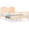 vidaXL Cadre de lit sans matelas bois massif