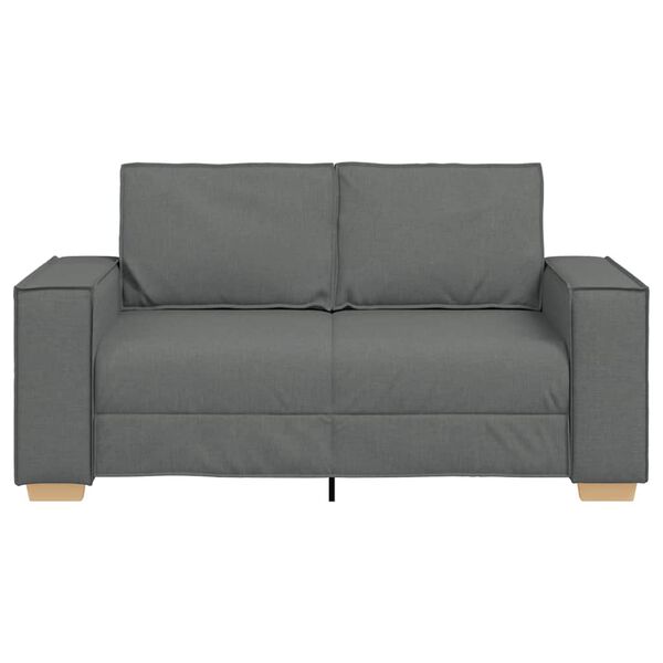 vidaXL Canap&eacute; 2 places Gris fonc&eacute; 120 cm Tissu