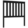 vidaXL T&ecirc;te de lit Noir 96x6x101 cm Bois massif de pin