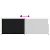 vidaXL Auvent latéral rétractable 160 x 500 cm Noir