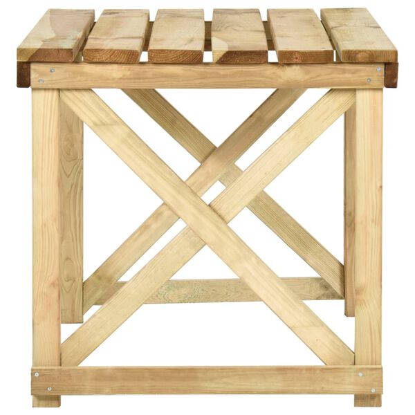 vidaXL Table de jardin 110x79x75 cm Bois de pin impr&eacute;gn&eacute;