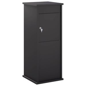 vidaXL bo&icirc;te aux lettres Noir 40 x 40 x 100 cm Acier