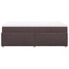 vidaXL Sommier &agrave; lattes de lit et matelas marron fonc&eacute; 120x190cm tissu