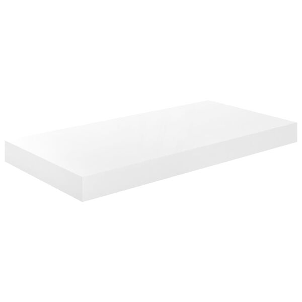 vidaXL Étagère murale flottante 4 pcs Blanc brillant 50x23x3,8 cm MDF