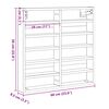 vidaXL Vitrine Ch&ecirc;ne artisanal 60 x 8,5 x 58 cm Bois d'ing&eacute;nierie