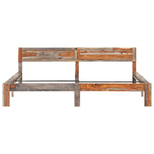 vidaXL Cadre de lit sans matelas bois massif 200x200 cm