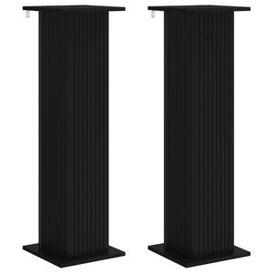 vidaXL Support de Plante 2 pc Noir 30,5 x 30 x 100,5 cm