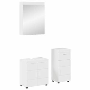 vidaXL Ensemble de mobilier de salle de bain TULUM 3 pcs