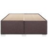 vidaXL Cadre de lit sans matelas marron fonc&eacute; 140x200 cm tissu