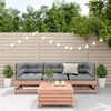 vidaXL Salon de jardin 4 pcs avec coussins bois massif douglas