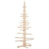 vidaXL Sapin de No&euml;l en bois pour d&eacute;coration 150 cm Bois de pin massif