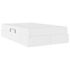 vidaXL Lit avec rangement et matelas avec matelas Blanc 120 x 190 cm