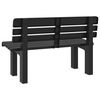 vidaXL Banc de jardin anthracite 110x52x71 cm polypropyl&egrave;ne