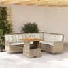 vidaXL Salon de jardin avec coussins 2 pcs beige r&eacute;sine tress&eacute;e