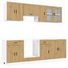vidaXL Ensemble d'armoires de cuisine 8 pcs Kalmar bois d'ing&eacute;nierie