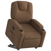 vidaXL Fauteuil inclinable Marron Tissu