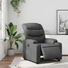vidaXL Fauteuil inclinable électrique Gris Similicuir