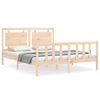 vidaXL Cadre de lit sans matelas bois de pin massif