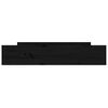 vidaXL Tiroirs de lit 2 pcs Noir Bois de pin massif