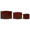 vidaXL Tables d'appoint embo&icirc;tables 3 pcs Marron