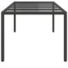 vidaXL Table de jardin pour repas Noir Pur 250 x 100 x 75 cm polyrotin