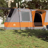 vidaXL Tente de camping tunnel 4 personnes gris et orange imperméable
