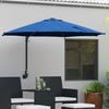 vidaXL Parasol de jardin Azur 248 x 248 x 148 cm Polyester et Acier