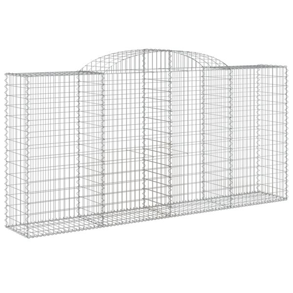 vidaXL Paniers &agrave; gabions arqu&eacute;s 6 pcs 300x50x140/160 cm fer galvanis&eacute;